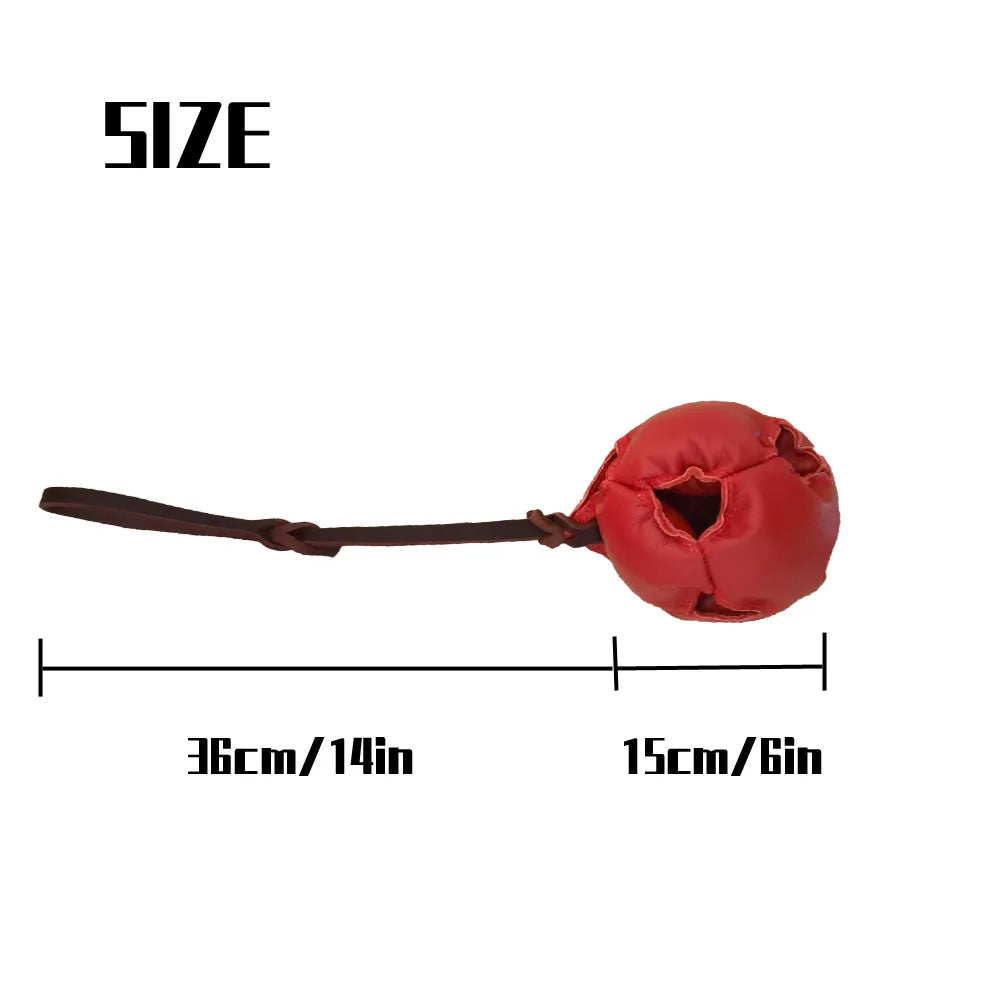 Pet Dog Toy Ball Dogs Training Supplies Cow Leather Ball Durable Bite Stick Bite Pillow German Shepherd Malinois