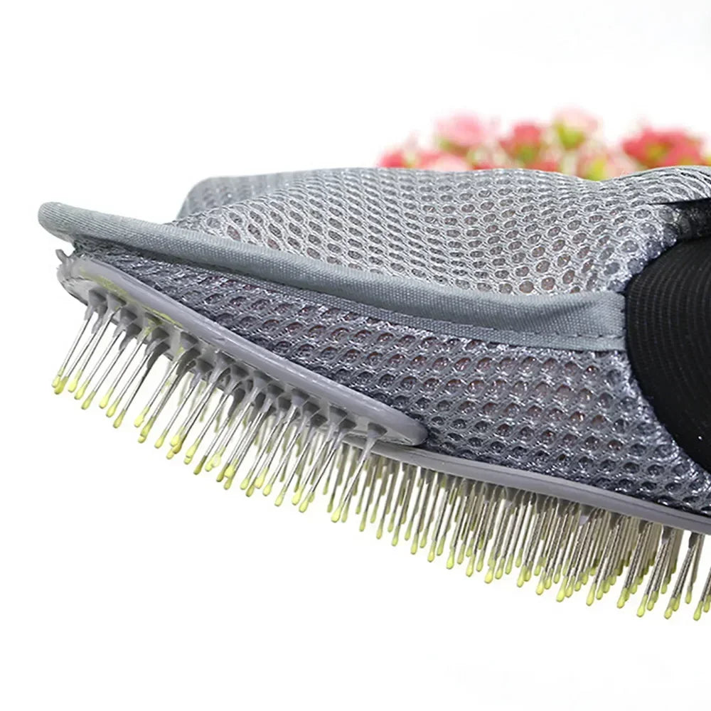 Pet Grooming Glove Hair Removal Brush Cat Dog Fur Hair Deshedding Gentle Efficient Dog Combs Pet Bathing Massage Products