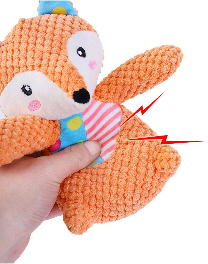 Cute Animals Plush Pet Toys for Small Dogs Squeaky Puppy Dog Chew Toy Clean Teeth mascotas Accessories Stuffed Shih Tzu Products