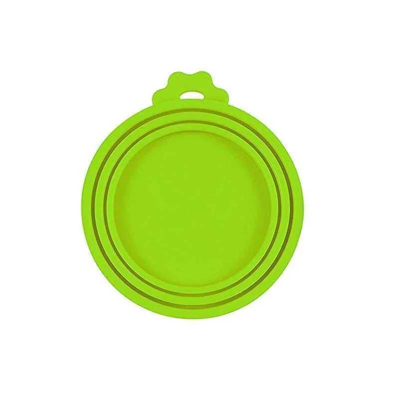 Reusable 3 In 1 Pet Food Can Silicone Cover Dogs Cats Storage Tin Cap Lid Seal Cover Pet Supplies Suitable For 8.5cm/7.5cm/6.5cm