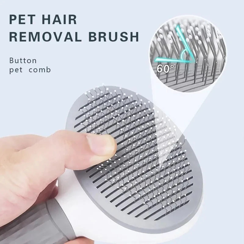 Pet Dog Brush Comb Self Cleaning Pet Hair Remover Brush For Dogs Grooming Tools Pets Dematting Comb Dogs Accessories