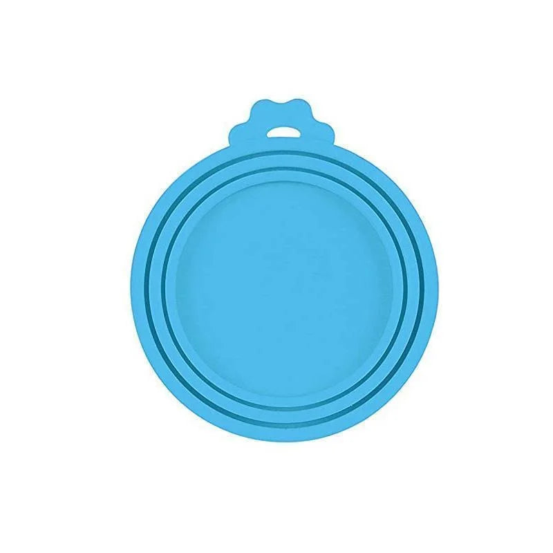 Reusable 3 In 1 Pet Food Can Silicone Cover Dogs Cats Storage Tin Cap Lid Seal Cover Pet Supplies Suitable For 8.5cm/7.5cm/6.5cm