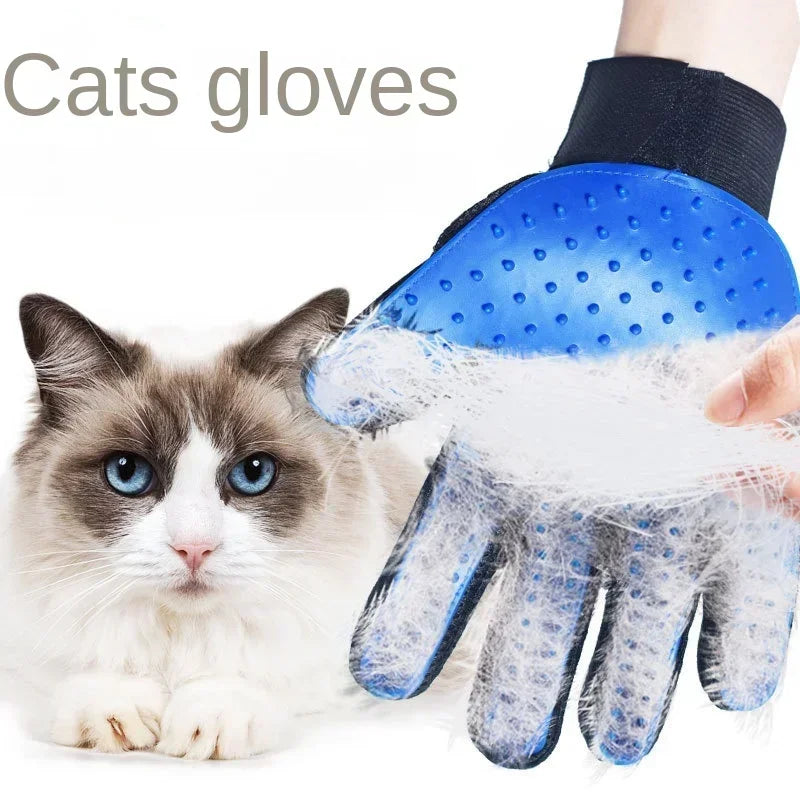 Dog Grooming Hair Pet Dog Products Cleaning Removal Beauty Bath Bathe Gloves 2pcs Comb Massage Cats Dogs Stuff Supplies Home