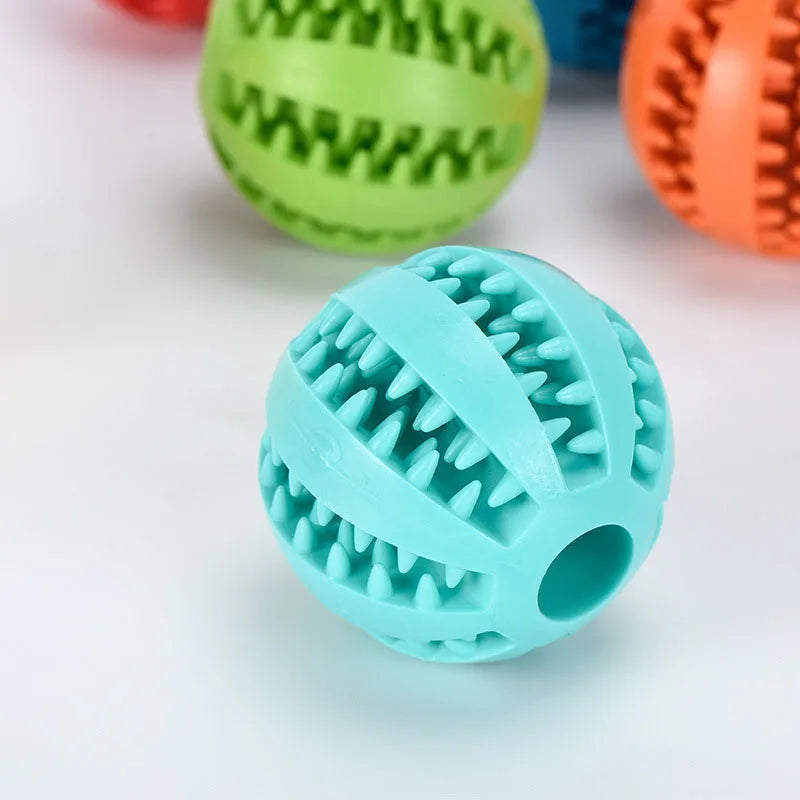 Dog Toy Ball Interactive Rubber Balls Puppy Chewing Toys Pet Tooth Cleaning Ball Cats Pets Food Treat Feeder Silicone Balls Toy. 5 cm - Small Dogs; 7 cm - Medium Dogs