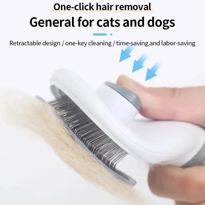Pet Dog Brush Comb Self Cleaning Pet Hair Remover Brush For Dogs Grooming Tools Pets Dematting Comb Dogs Accessories