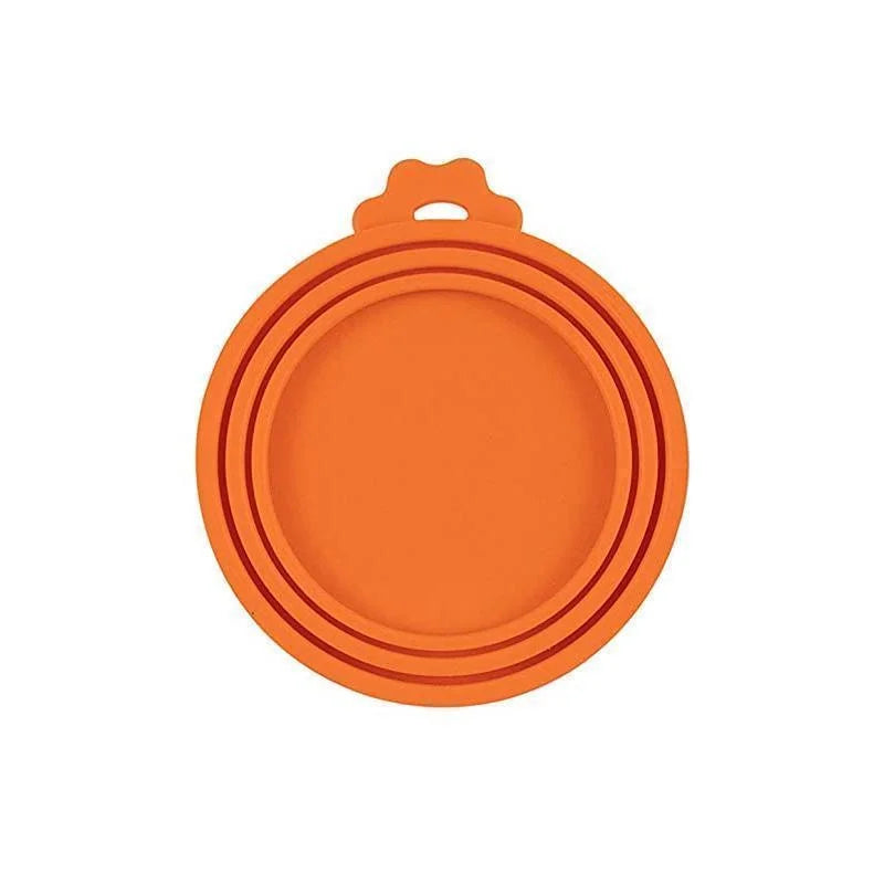 Reusable 3 In 1 Pet Food Can Silicone Cover Dogs Cats Storage Tin Cap Lid Seal Cover Pet Supplies Suitable For 8.5cm/7.5cm/6.5cm