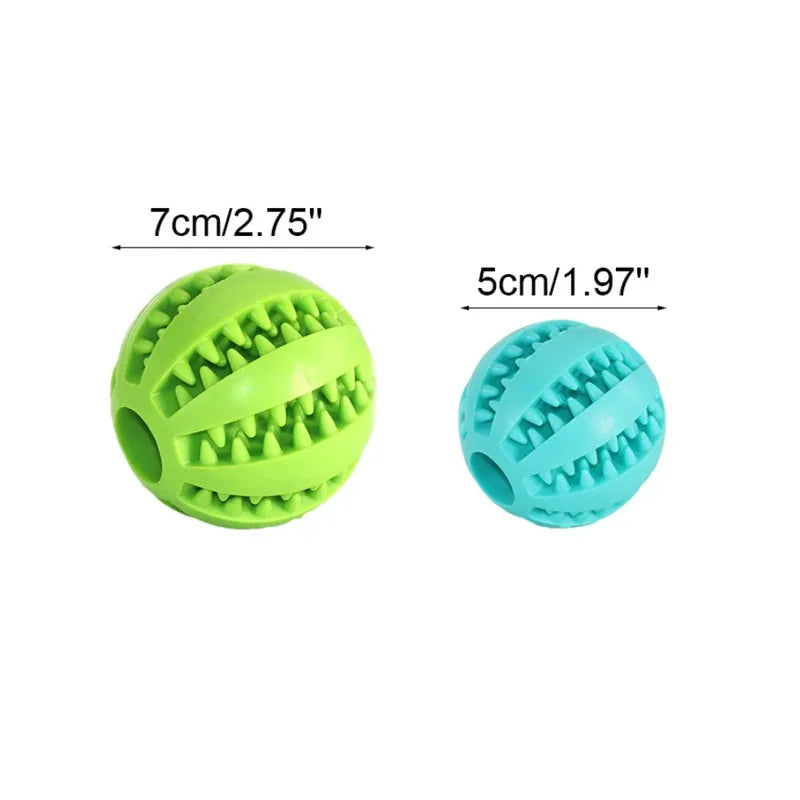 Dog Toy Ball Interactive Rubber Balls Puppy Chewing Toys Pet Tooth Cleaning Ball Cats Pets Food Treat Feeder Silicone Balls Toy. 5 cm - Small Dogs; 7 cm - Medium Dogs