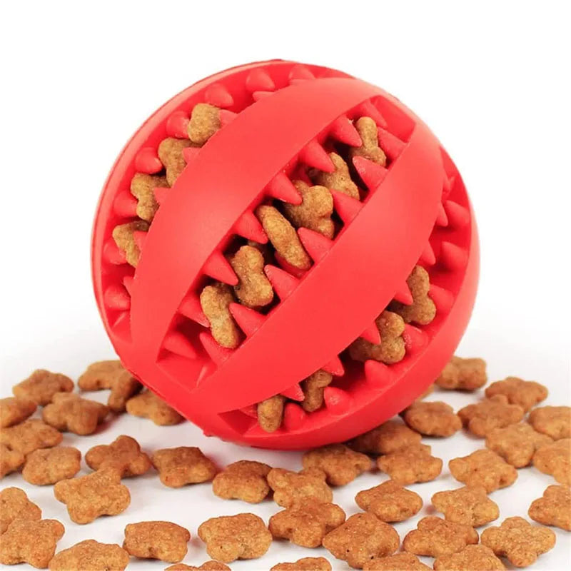 Dog Toy Ball Interactive Rubber Balls Puppy Chewing Toys Pet Tooth Cleaning Ball Cats Pets Food Treat Feeder Silicone Balls Toy. 5 cm - Small Dogs; 7 cm - Medium Dogs