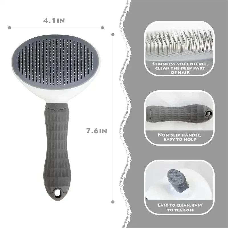 Pet Dog Brush Comb Self Cleaning Pet Hair Remover Brush For Dogs Grooming Tools Pets Dematting Comb Dogs Accessories