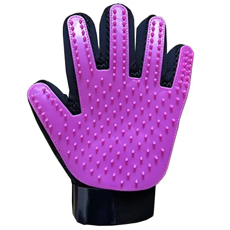 Dog Grooming Hair Pet Dog Products Cleaning Removal Beauty Bath Bathe Gloves 2pcs Comb Massage Cats Dogs Stuff Supplies Home