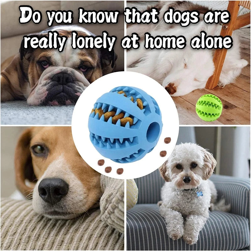 Dog Toy Ball Interactive Rubber Balls Puppy Chewing Toys Pet Tooth Cleaning Ball Cats Pets Food Treat Feeder Silicone Balls Toy. 5 cm - Small Dogs; 7 cm - Medium Dogs