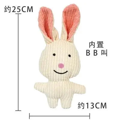 Puppy Dog Plush Squeaky Toys for Small Medium Dogs Bone Aggressive Chewers for Pet Cat Products Puppy Accessories