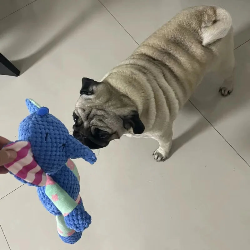 Cute Animals Plush Pet Toys for Small Dogs Squeaky Puppy Dog Chew Toy Clean Teeth mascotas Accessories Stuffed Shih Tzu Products