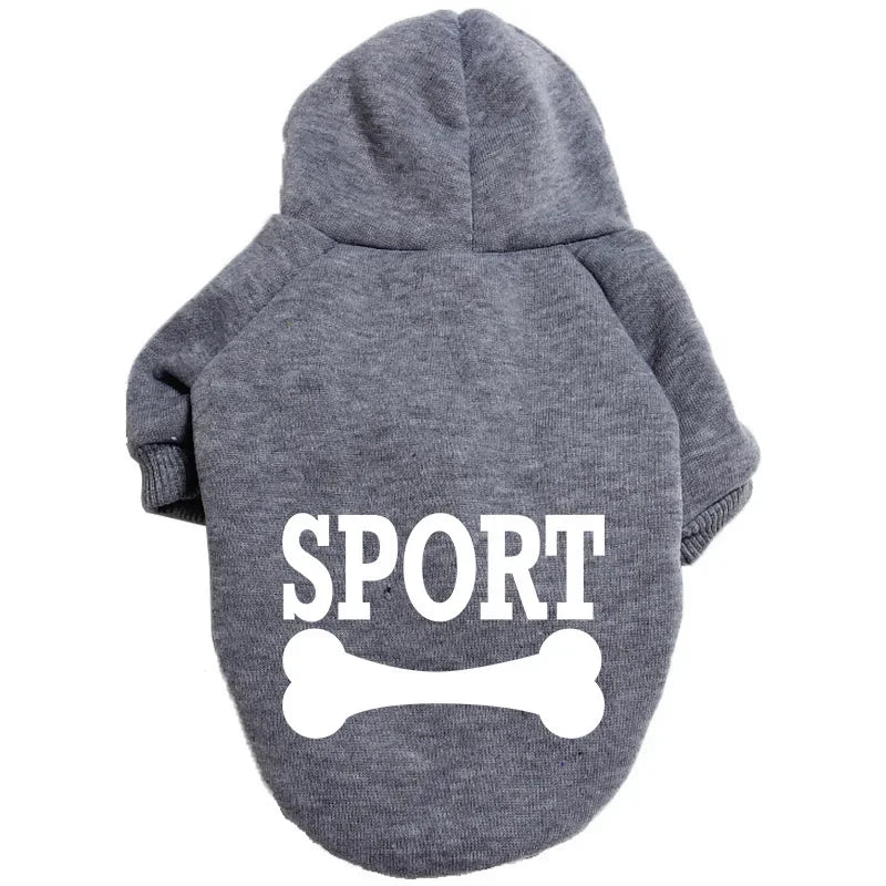 Dog clothes Pet clothes Popular fashion Hoodie Large, medium and small pet clothes Casual warm dog clothes (XS-M)