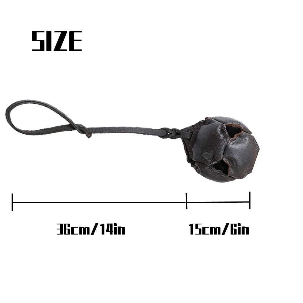 Pet Dog Toy Ball Dogs Training Supplies Cow Leather Ball Durable Bite Stick Bite Pillow German Shepherd Malinois