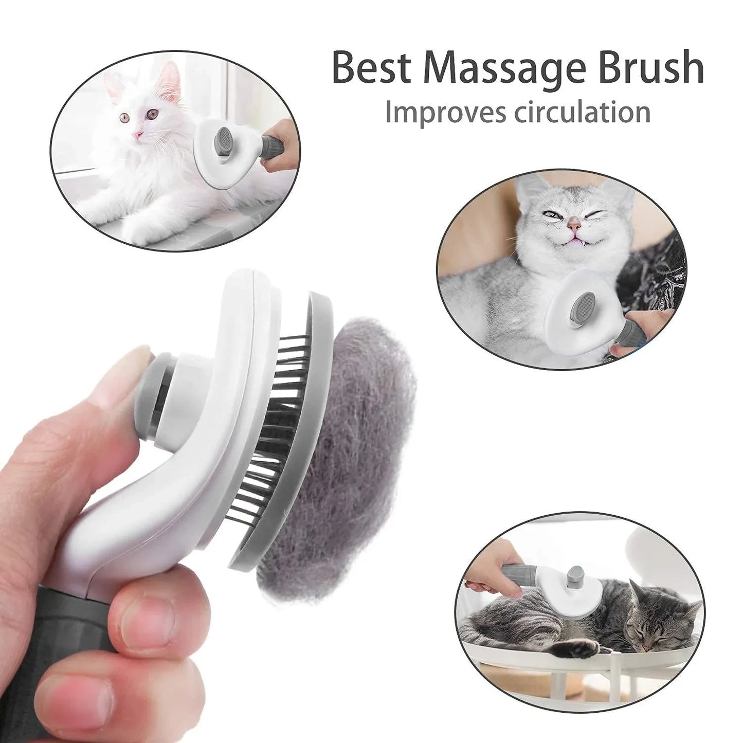 Pet Dog Brush Comb Self Cleaning Pet Hair Remover Brush For Dogs Grooming Tools Pets Dematting Comb Dogs Accessories