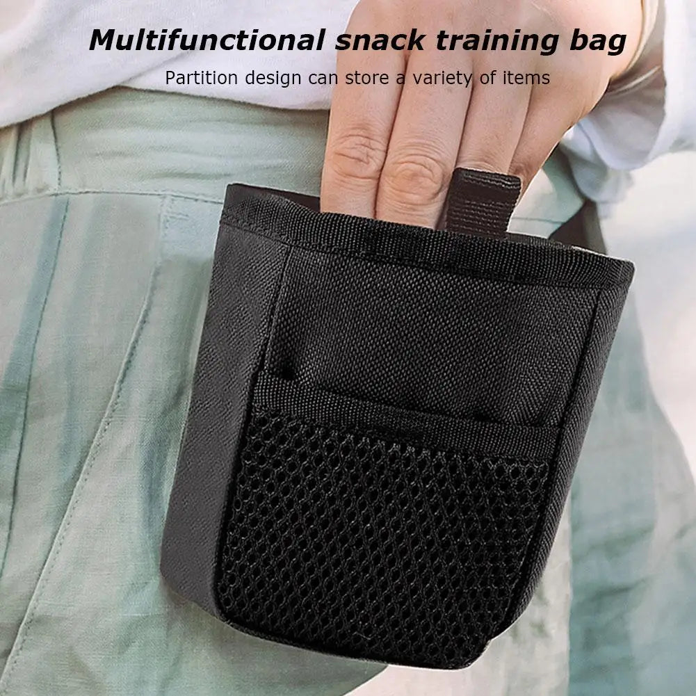 Dog Treat Bag Portable Treat Snack Bait Pet Feed Pocket Pouch Waterproof Dog Walking Fanny Pack Dog Training And Behavior Aids