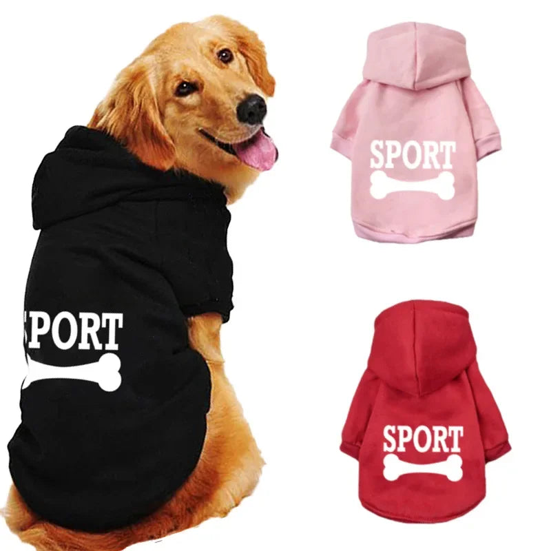 Dog clothes Pet clothes Popular fashion Hoodie Large, medium and small pet clothes Casual warm dog clothes (XS-M)