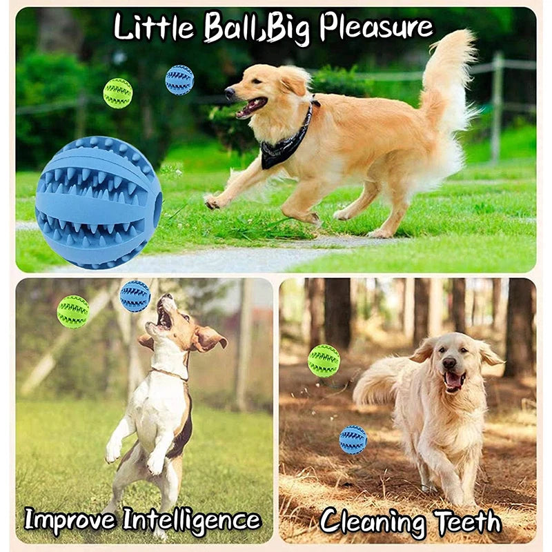 Dog Toy Ball Interactive Rubber Balls Puppy Chewing Toys Pet Tooth Cleaning Ball Cats Pets Food Treat Feeder Silicone Balls Toy. 5 cm - Small Dogs; 7 cm - Medium Dogs