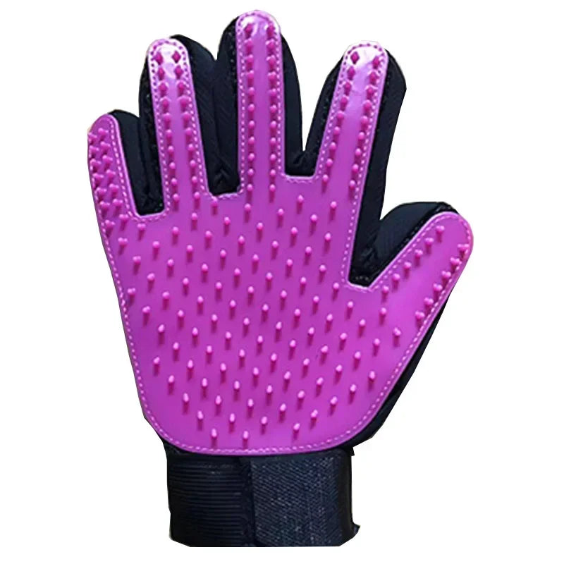 Dog Grooming Hair Pet Dog Products Cleaning Removal Beauty Bath Bathe Gloves 2pcs Comb Massage Cats Dogs Stuff Supplies Home